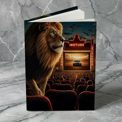 Lion at Cinema Movie Theater Night Scene