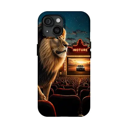 Lion at Cinema Movie Theater Night Scene