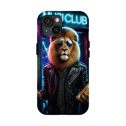 Cool Lion Bouncer Neon Music Club