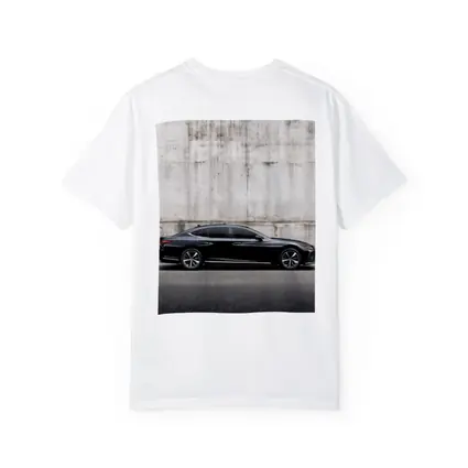 Lexus LS Black Sedan Concrete Wall Background