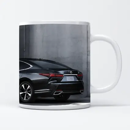 Lexus LS Five Hundred Black Concrete Wall