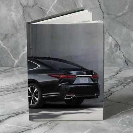 Lexus LS Five Hundred Black Concrete Wall