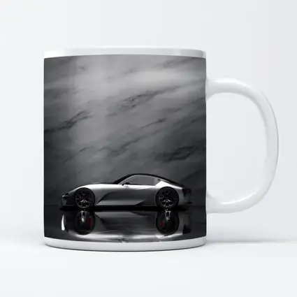 Lexus BEV Sport Concept Silver Marble Background