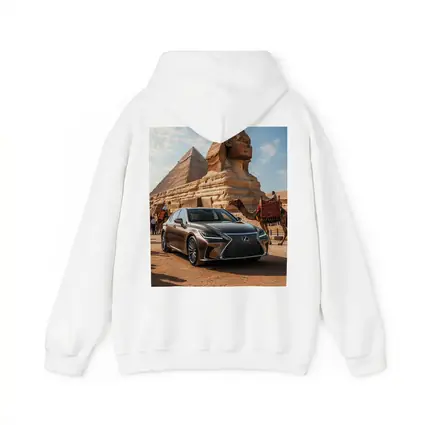 Lexus LS Egypt Pyramids Sphinx Desert