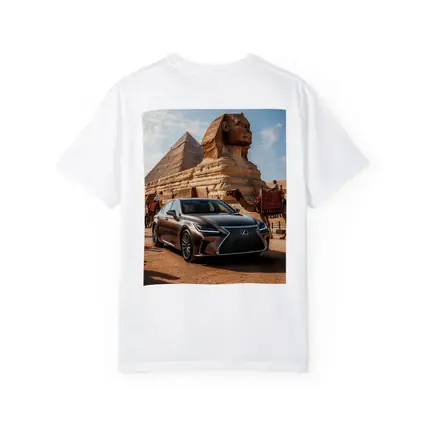 Lexus LS Egypt Pyramids Sphinx Desert