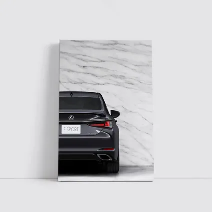 Lexus ES F Sport Marble Background Rear View