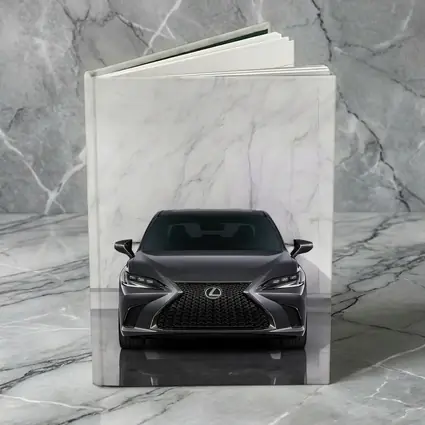 Lexus ES F Sport White Marble Background