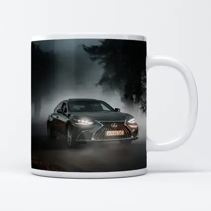 Lexus ES Dark Foggy Forest Night Drive