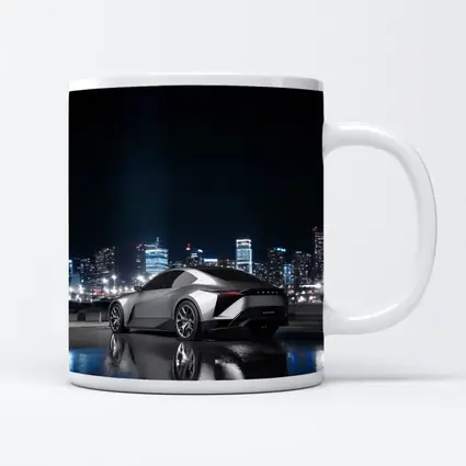 Lexus Concept Car Silver City Night