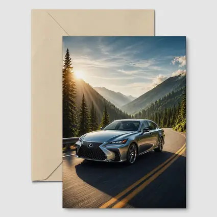 Lexus GS Sedan Mountain Road Sunset Drive