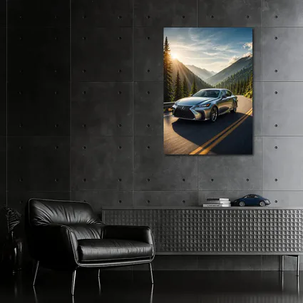 Lexus GS Sedan Mountain Road Sunset Drive