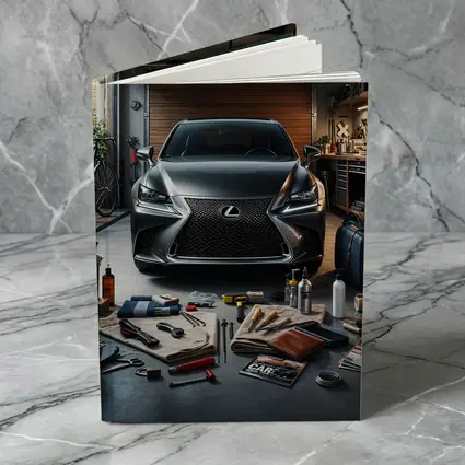 Lexus GS Dark Gray Garage Detail Scene