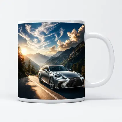 Lexus GS Silver Sedan Mountain Road Drive