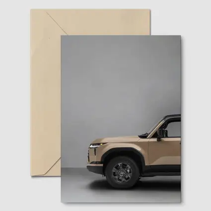 Lexus GX Desert Tan Studio Gray Background