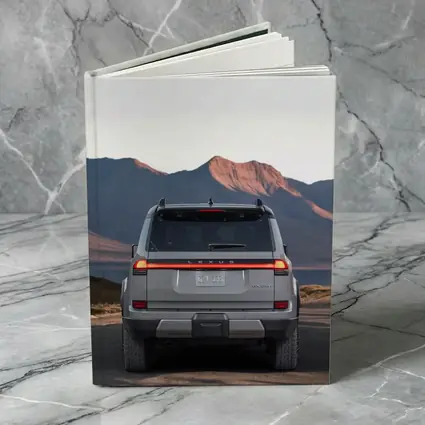 Lexus GX Rear View Mountain Desert Road