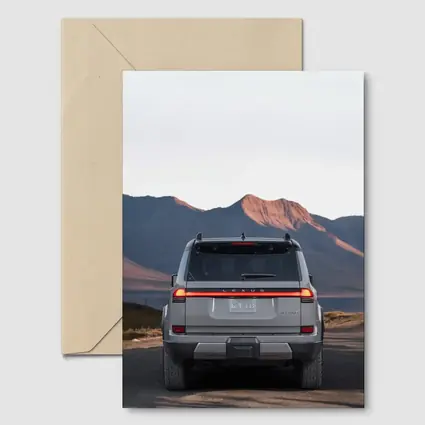 Lexus GX Rear View Mountain Desert Road
