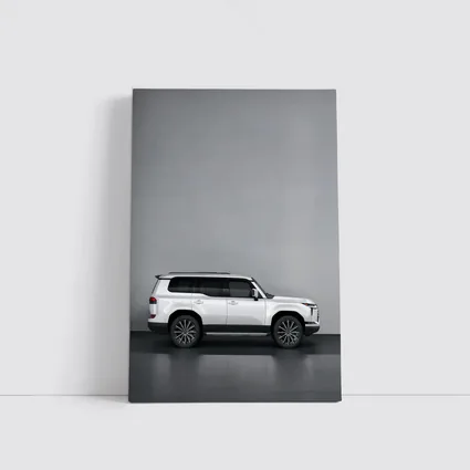 Lexus GX White SUV Gray Studio Background