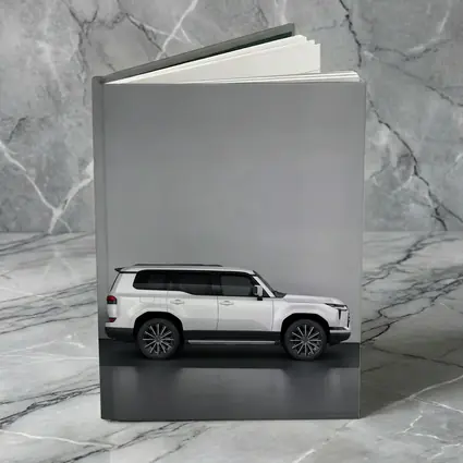 Lexus GX White SUV Gray Studio Background