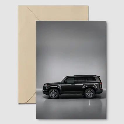 Lexus GX Black SUV Studio Gray Background