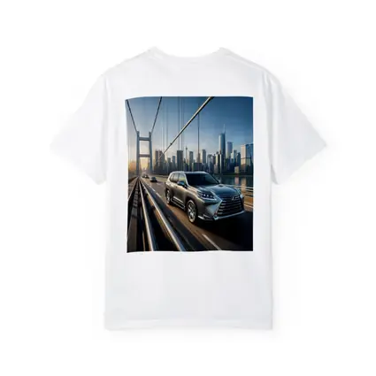 Lexus GX Crossing Bridge City Skyline