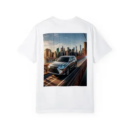 Lexus GX Silver SUV Brooklyn Bridge Skyline