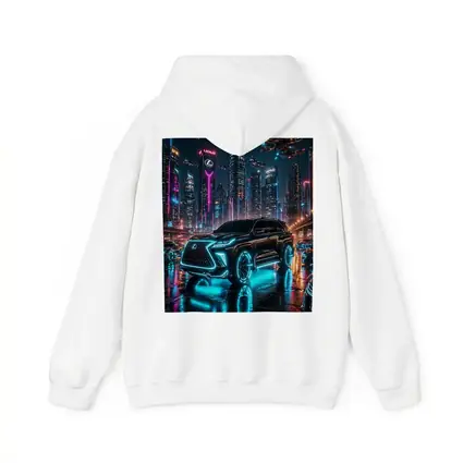 Lexus GX Neon Cyberpunk Futuristic City Night