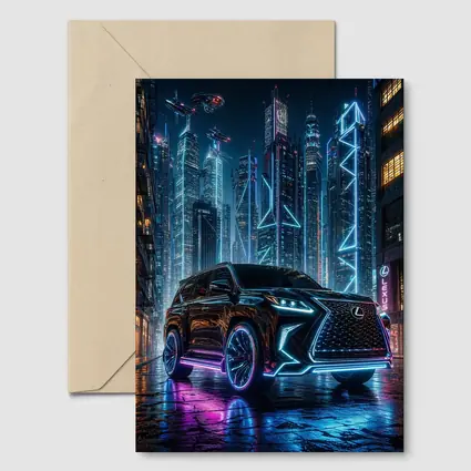 Lexus GX Neon Cyberpunk City Night