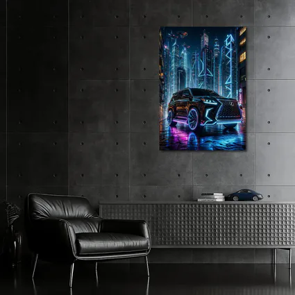 Lexus GX Neon Cyberpunk City Night