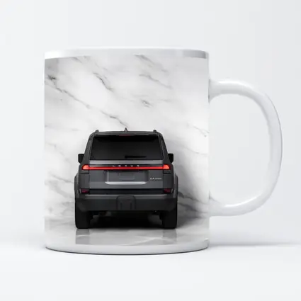 Lexus GX550 SUV Rear Marble Background