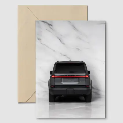 Lexus GX550 SUV Rear Marble Background