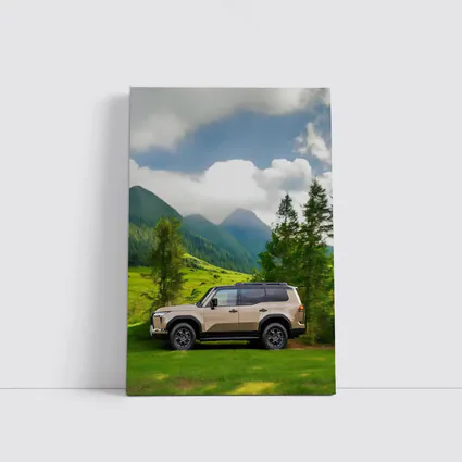 Lexus GX SUV Green Mountain Landscape
