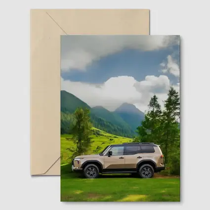 Lexus GX SUV Green Mountain Landscape