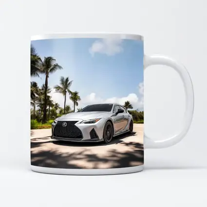 Lexus IS Silver Sports Sedan Palm Trees