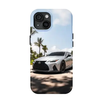 Lexus IS Silver Sports Sedan Palm Trees