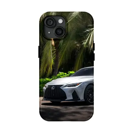 Lexus IS 500 Parked Under Tropical Palms