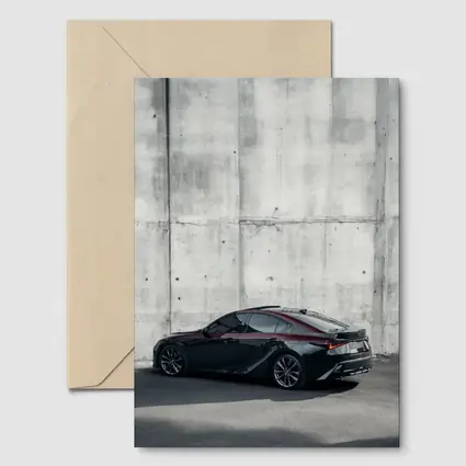 Lexus IS F Sport Black Concrete Wall