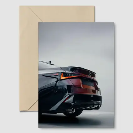 Lexus IS Rear Studio Gray Background