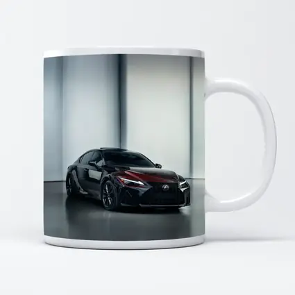 Lexus IS Dark Red Studio Garage Shot