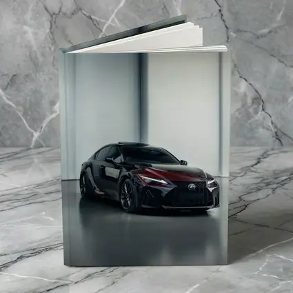 Lexus IS Dark Red Studio Garage Shot