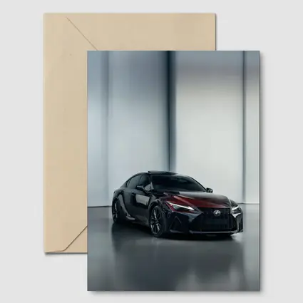 Lexus IS Dark Red Studio Garage Shot