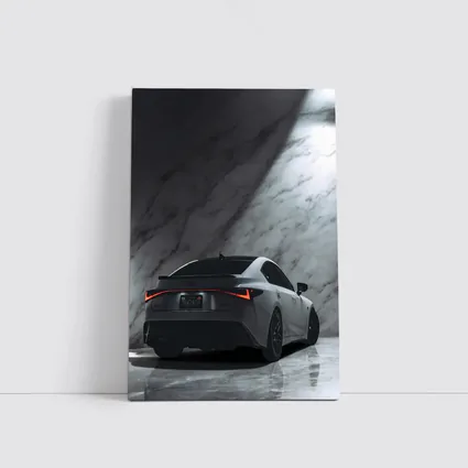 Lexus IS Rear View Marble Background