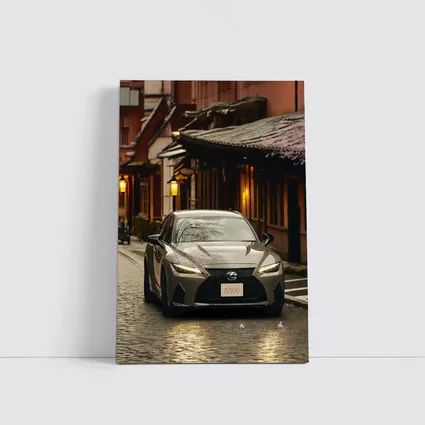 Lexus IS500 on Cobblestone Kyoto Street