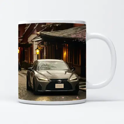 Lexus IS500 on Cobblestone Kyoto Street
