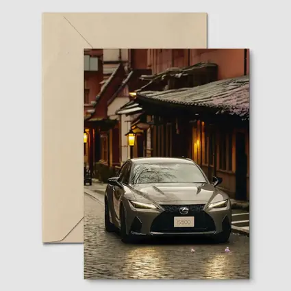 Lexus IS500 on Cobblestone Kyoto Street