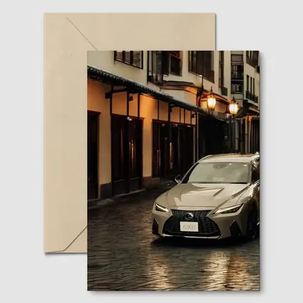 Lexus IS500 Parked On Kyoto Night Street