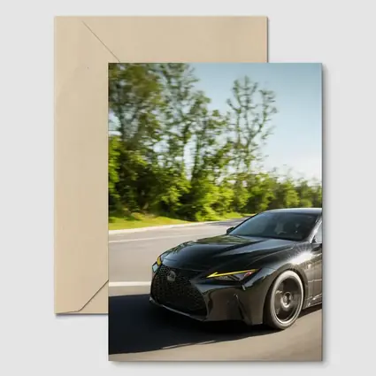 Lexus IS Black Sport Sedan Open Road