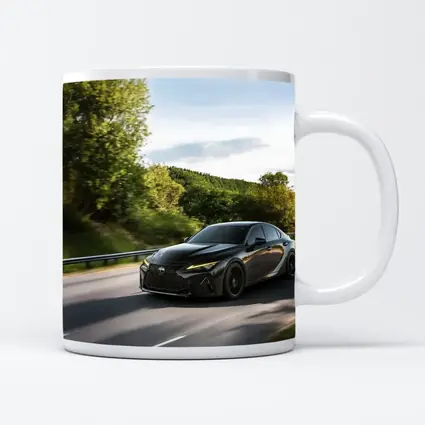 Lexus IS Black Sedan on Open Road