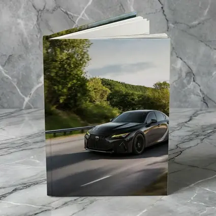 Lexus IS Black Sedan on Open Road