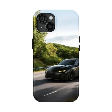 Lexus IS Black Sedan on Open Road