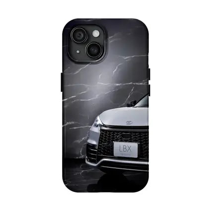 Lexus LBX Front View Black Marble Background